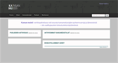 Desktop Screenshot of kansanmuisti.fi